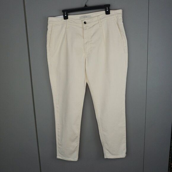 New Joe's Jeans The Diego Denim Trouser Tapered + Cropped in Ecru size 36 - Picture 2 of 16